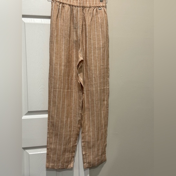 Armani Exchange Women's Striped Linen Pants size 4 - Picture 8 of 13